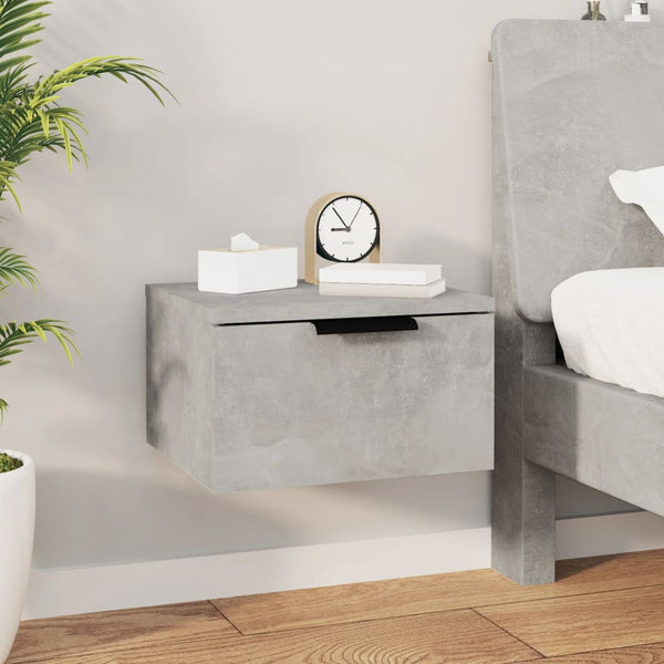 Wand-Nachttische 2er Set Betongrau