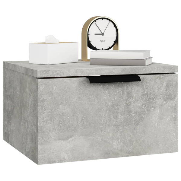 Wand-Nachttische 2er Set Betongrau
