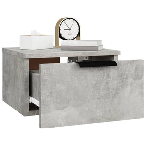 Wand-Nachttische 2er Set Betongrau