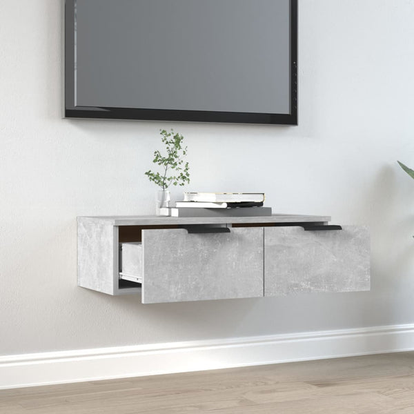 Wandschrank Betongrau 68x30x20 cm