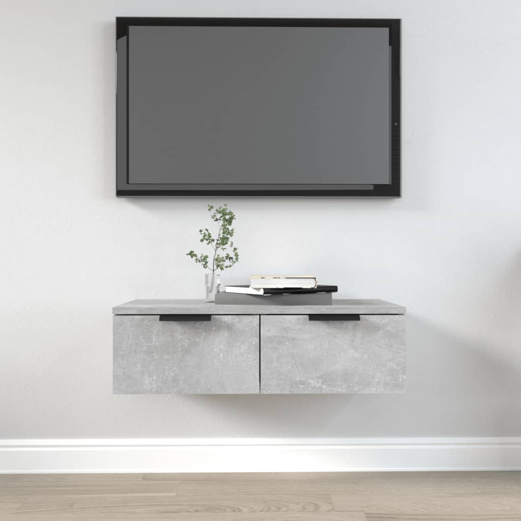 Wandschrank Betongrau 68x30x20 cm