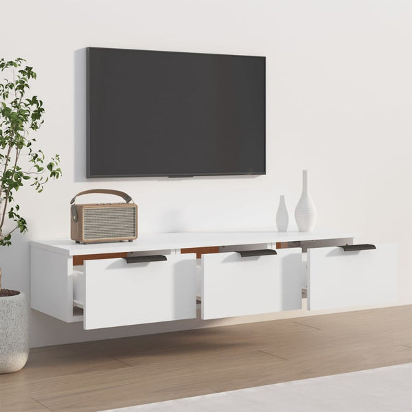 Wandschrank Weiß 102x30x20 cm