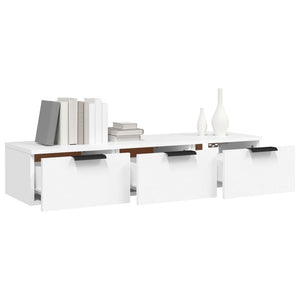 Wandschrank Weiß 102x30x20 cm