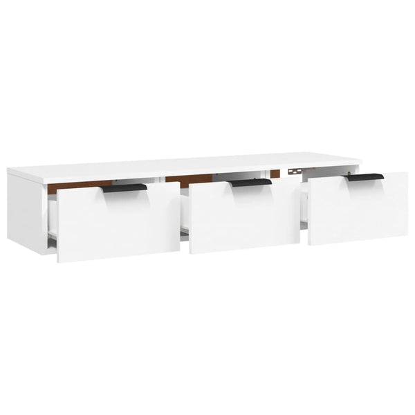 Wandschrank Weiß 102x30x20 cm