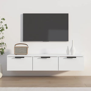 Wandschrank Weiß 102x30x20 cm