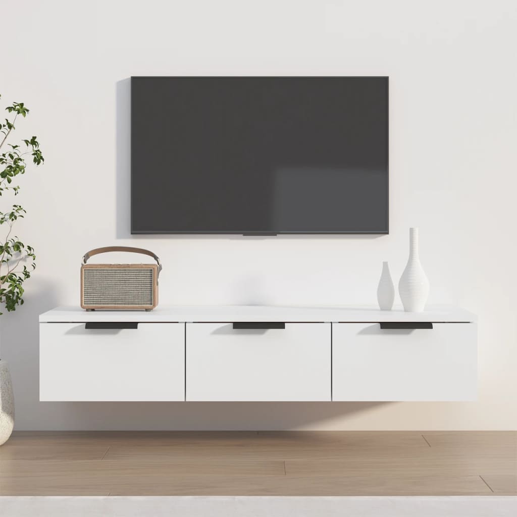 Wandschrank Weiß 102x30x20 cm