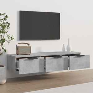 Wandschrank Betongrau 102x30x20 cm