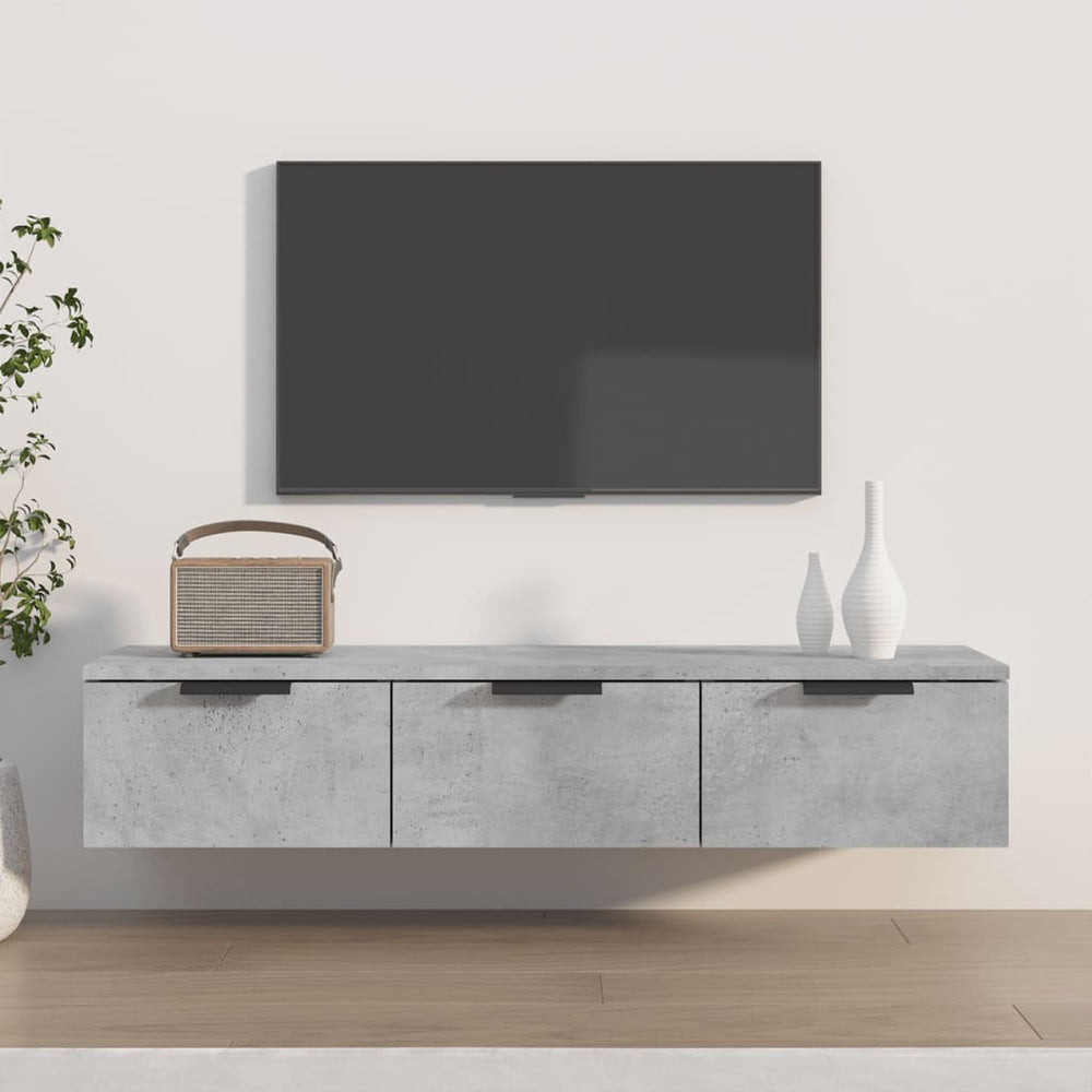 Wandschrank Betongrau 102x30x20 cm