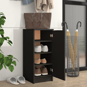 Schuhschrank Schwarz 30x35x70 cm