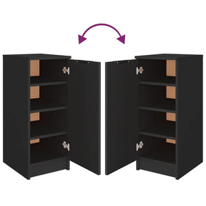 Schuhschrank Schwarz 30x35x70 cm