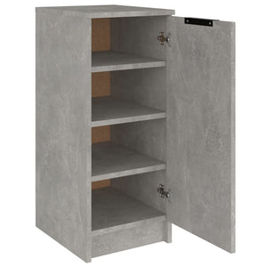 vidaXL Meuble à chaussures gris béton 30x35x70 cm aggloméré
