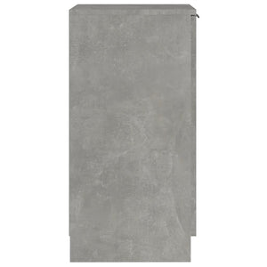 vidaXL Meuble à chaussures gris béton 30x35x70 cm aggloméré