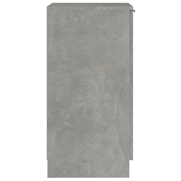 vidaXL Meuble à chaussures gris béton 30x35x70 cm aggloméré
