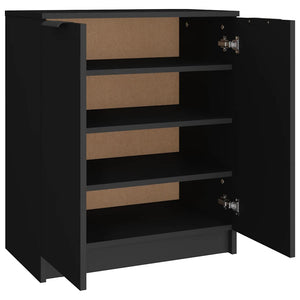 Schuhschrank Schwarz 59x35x70 cm