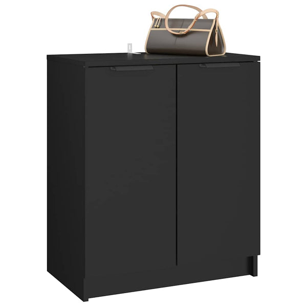 Schuhschrank Schwarz 59x35x70 cm