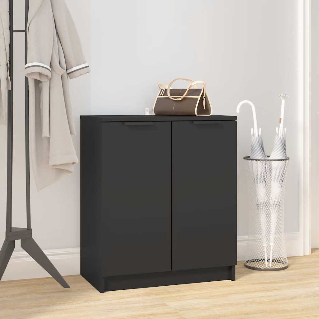 Schuhschrank Schwarz 59x35x70 cm