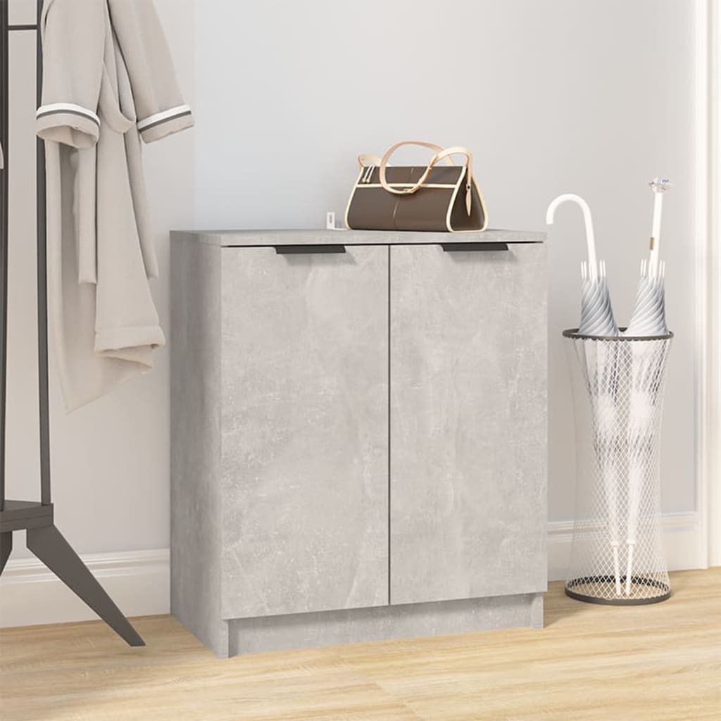 Betongrauer Schuhschrank 59x35x70 cm