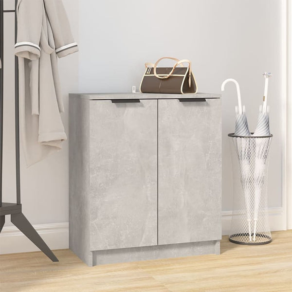 Betongrauer Schuhschrank 59x35x70 cm