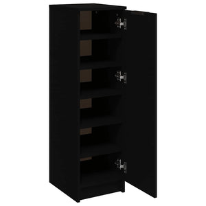Schuhschrank Schwarz Holzwerkstoff 30x35x100 cm