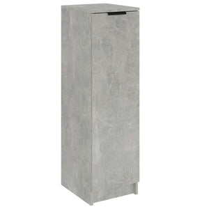 vidaXL Meuble à chaussures gris béton 30x35x100 cm bois d'ingénierie