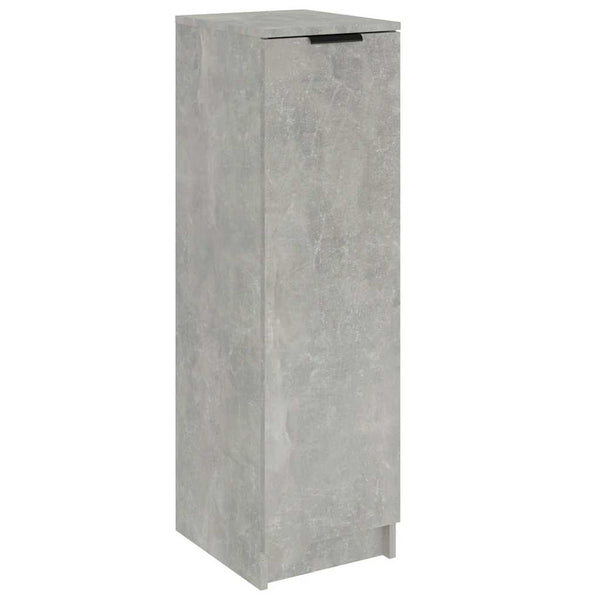 vidaXL Meuble à chaussures gris béton 30x35x100 cm bois d'ingénierie
