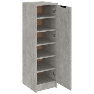 vidaXL Meuble à chaussures gris béton 30x35x100 cm bois d'ingénierie