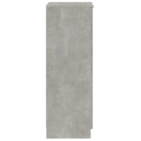 vidaXL Meuble à chaussures gris béton 30x35x100 cm bois d'ingénierie