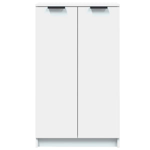 Weißer Schuhschrank aus Holzwerkstoff, 59 cm