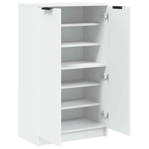 Weißer Schuhschrank aus Holzwerkstoff, 59 cm