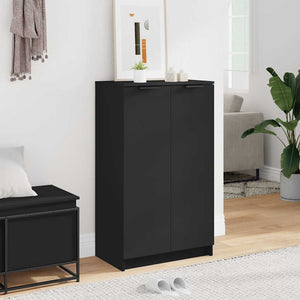 Schuhschrank Schwarz 59x35x100 cm