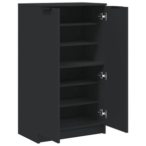 Schuhschrank Schwarz 59x35x100 cm