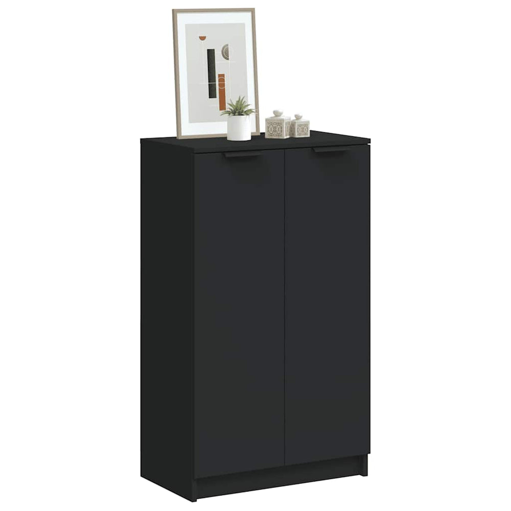 Schuhschrank Schwarz 59x35x100 cm