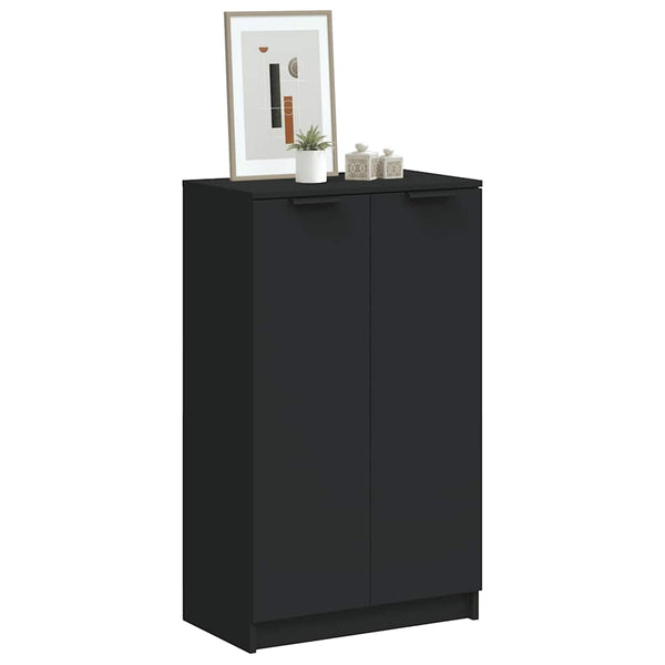 Schuhschrank Schwarz 59x35x100 cm