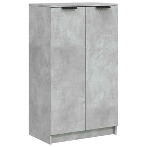 Schuhschrank Betongrau Holz