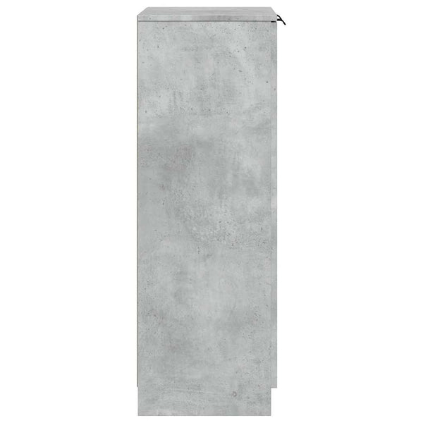 Schuhschrank Betongrau Holz