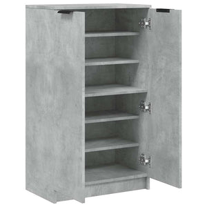 Schuhschrank Betongrau Holz