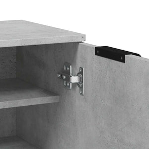 Schuhschrank Betongrau Holz
