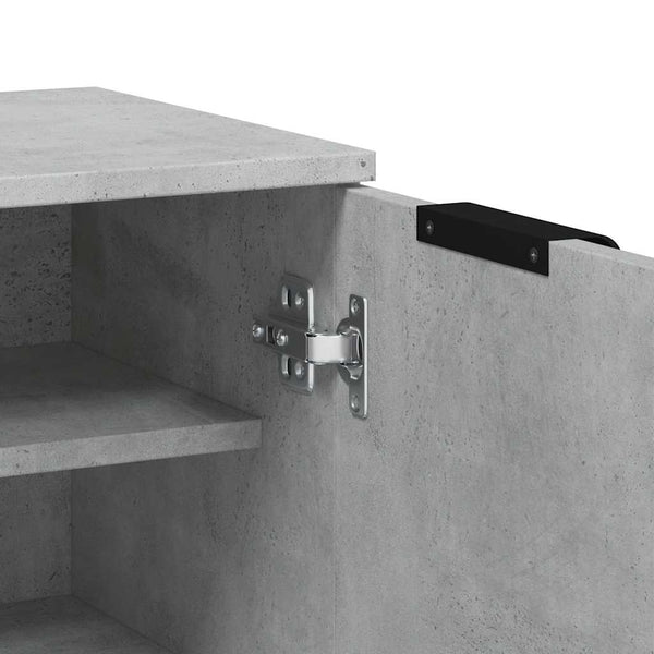 Schuhschrank Betongrau Holz
