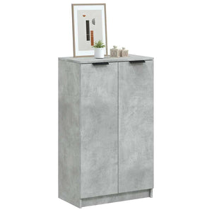 Schuhschrank Betongrau Holz