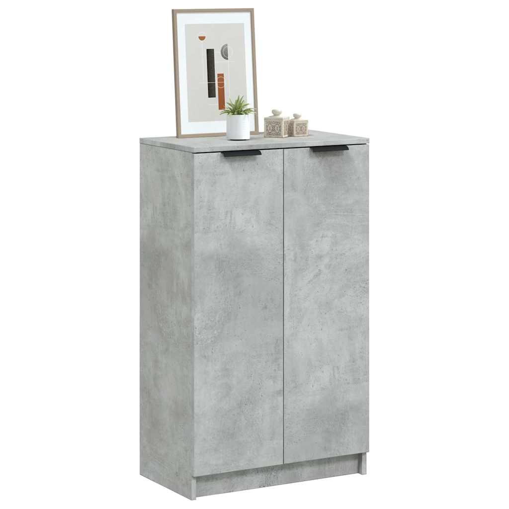 Schuhschrank Betongrau Holz