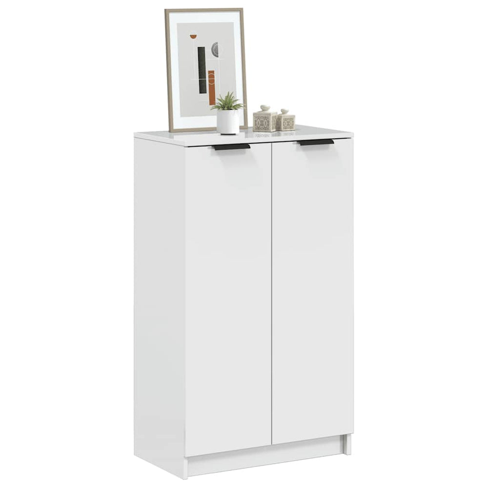 Hochglanz Schuhschrank Weiß, 59cm
