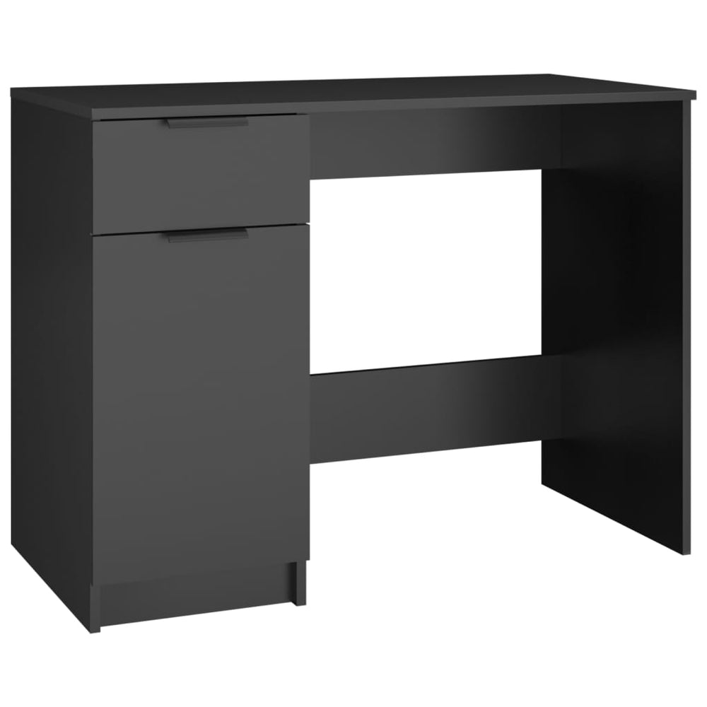 Schwarzer Schreibtisch 100x50 cm