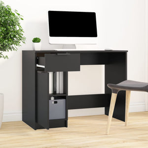 Schwarzer Schreibtisch 100x50 cm