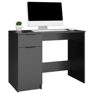 Schwarzer Schreibtisch 100x50 cm