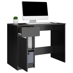 Schwarzer Schreibtisch 100x50 cm