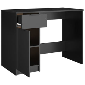 Schwarzer Schreibtisch 100x50 cm