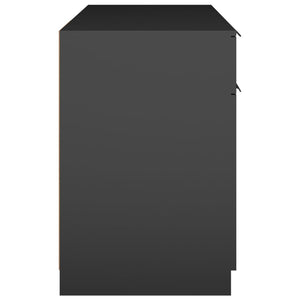 Schwarzer Schreibtisch 100x50 cm