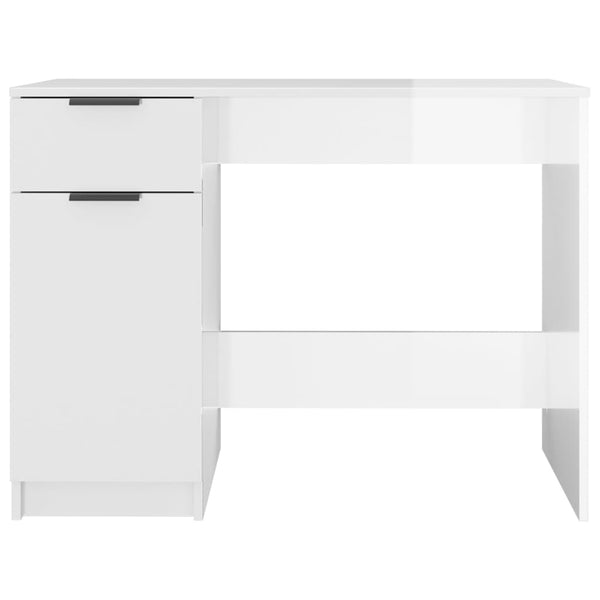 Hochglanz Schreibtisch Weiß 100x50 cm