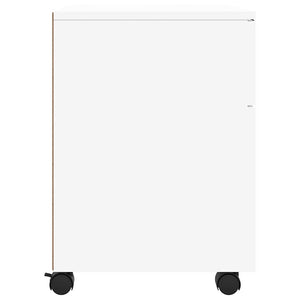 Mobiler Aktenschrank Weiß Rollen 45x54cm