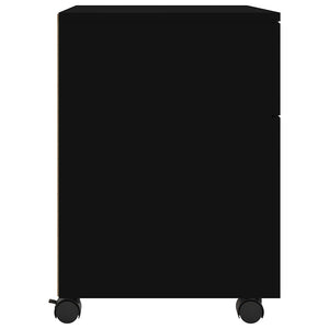 Mobiler Aktenschrank, Schwarz, 45x38x54 cm